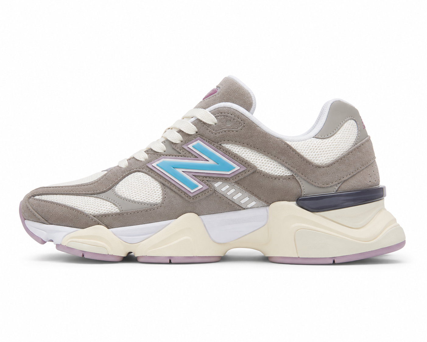 New Balance 9060 Bege Azul Rosa
