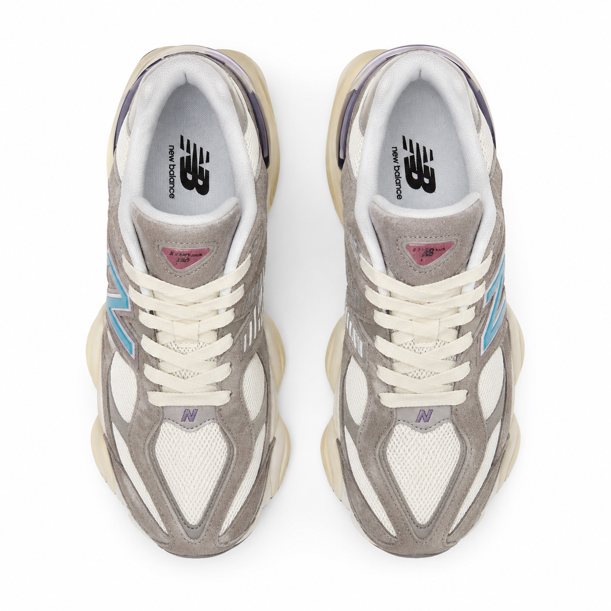 New Balance 9060 Bege Azul Rosa