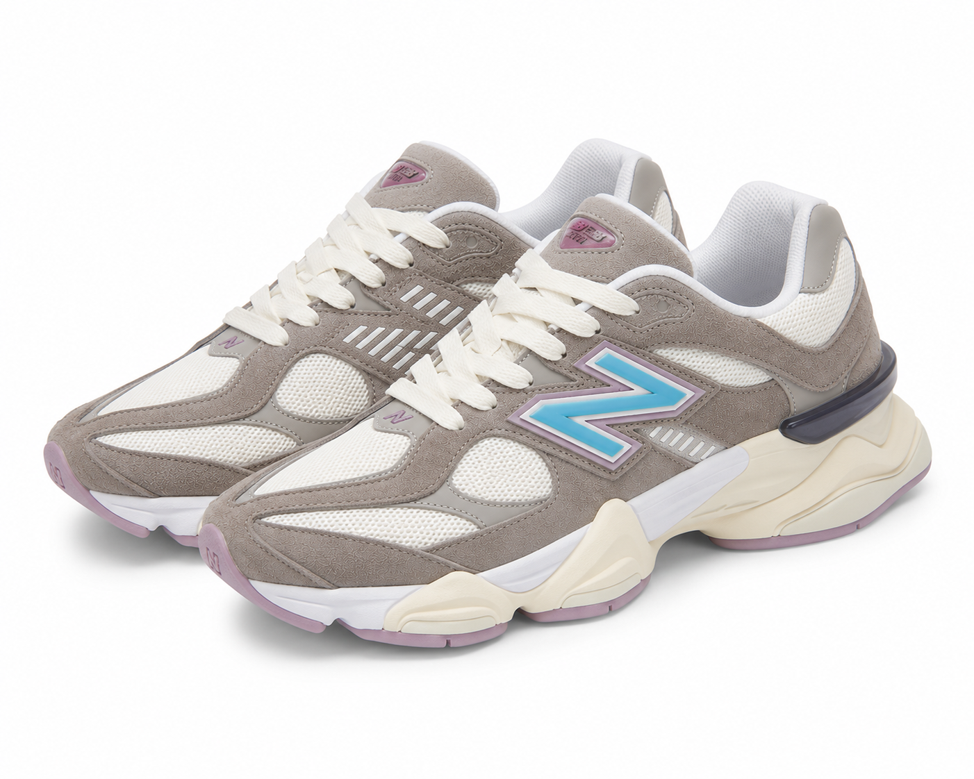 New Balance 9060 Bege Azul Rosa