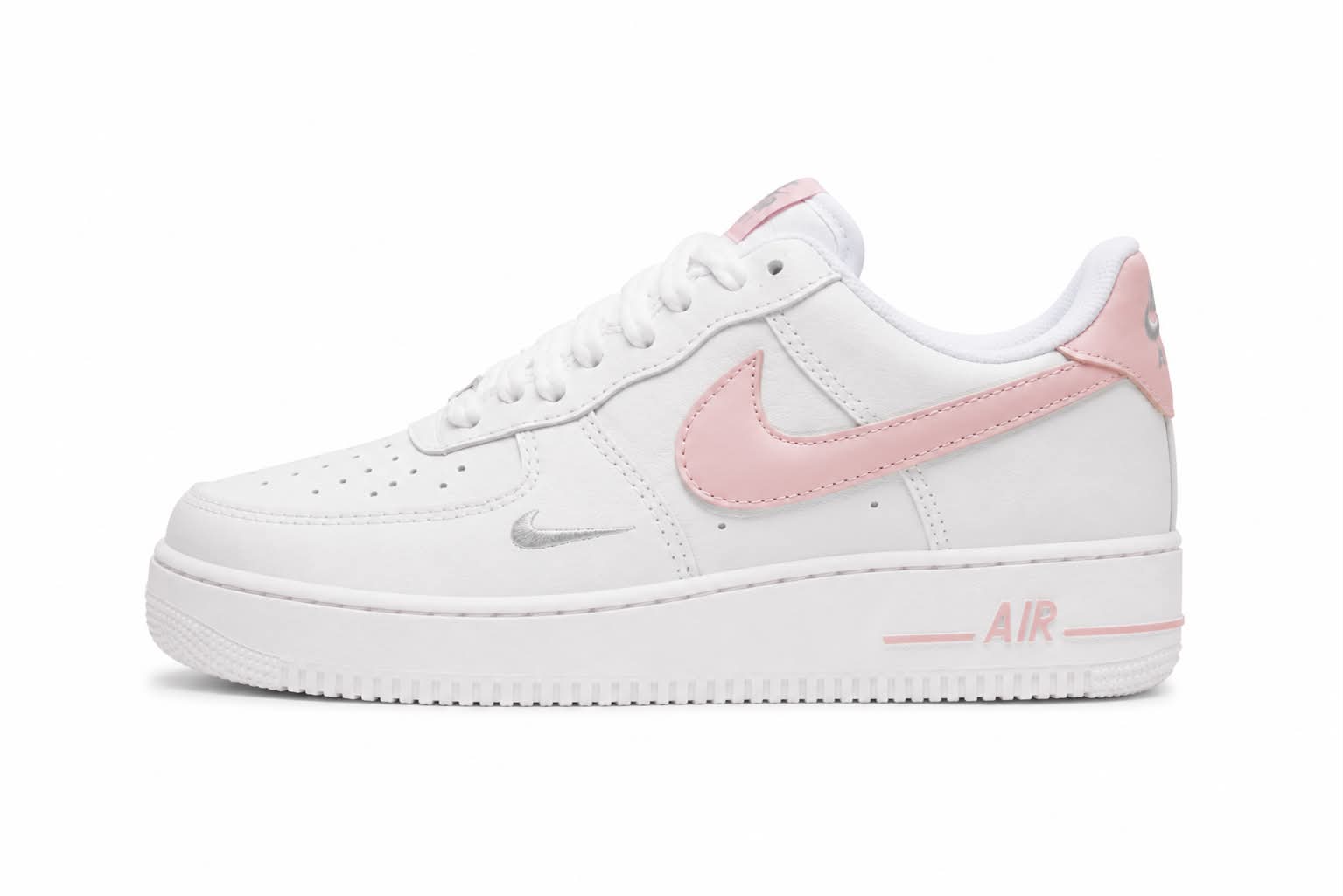 Nike Air Force Cordinha Branco Rosa