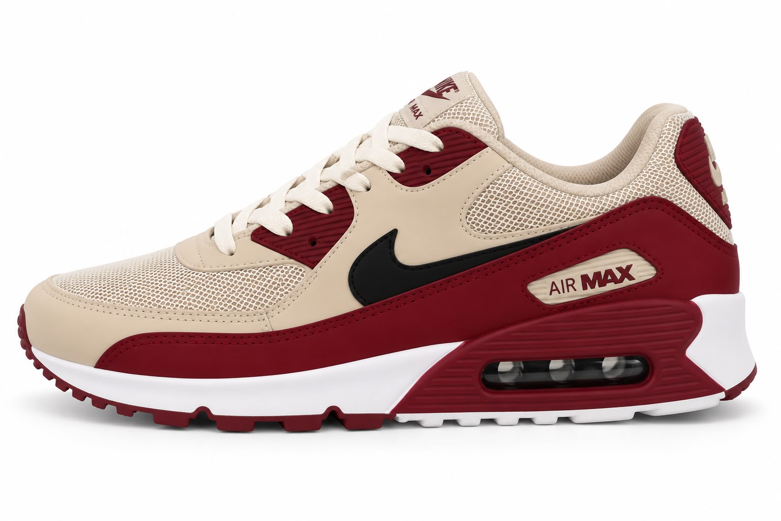 Nike Air Max 90 Bege Bordo