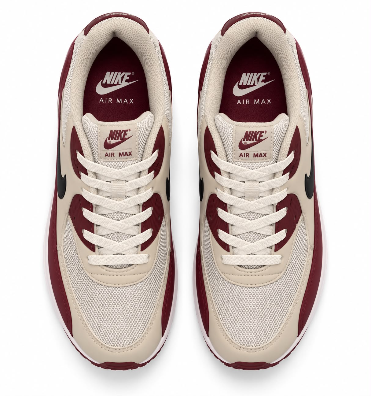 Nike Air Max 90 Bege Bordo