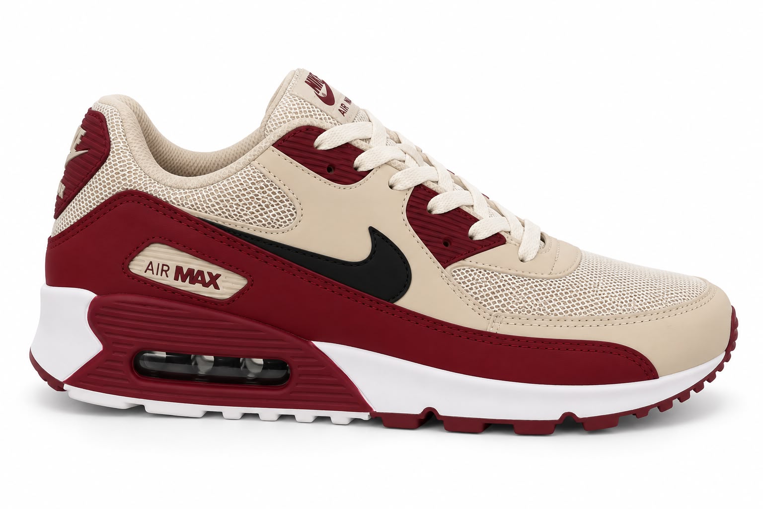 Nike Air Max 90 Bege Bordo