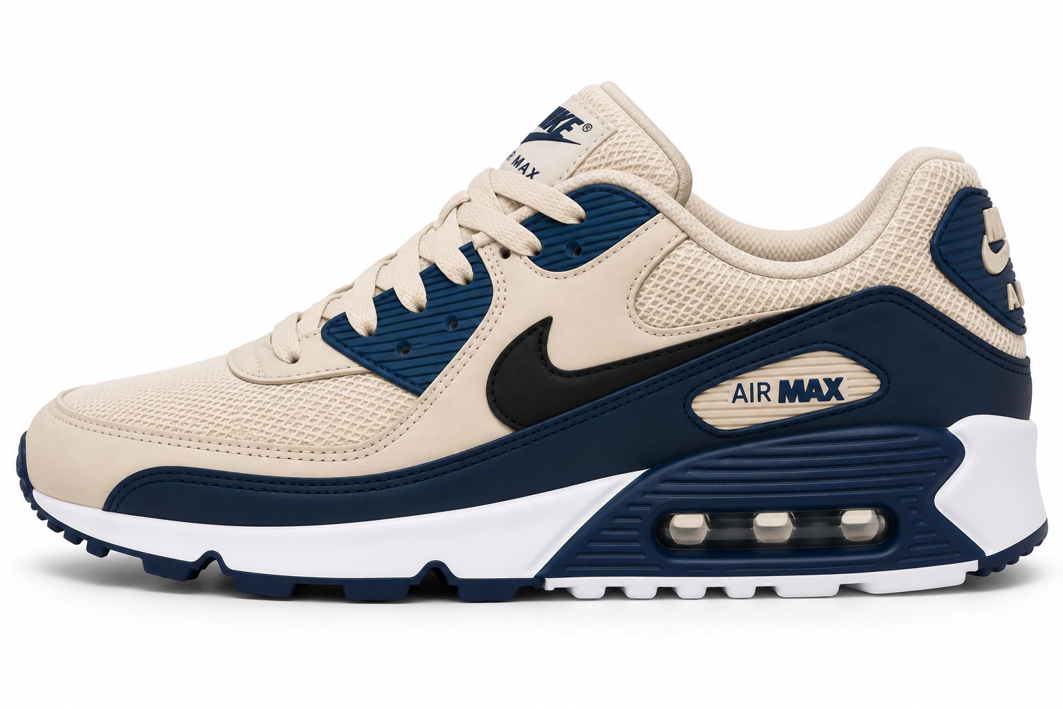 Nike Air Max 90 Bege Marinho