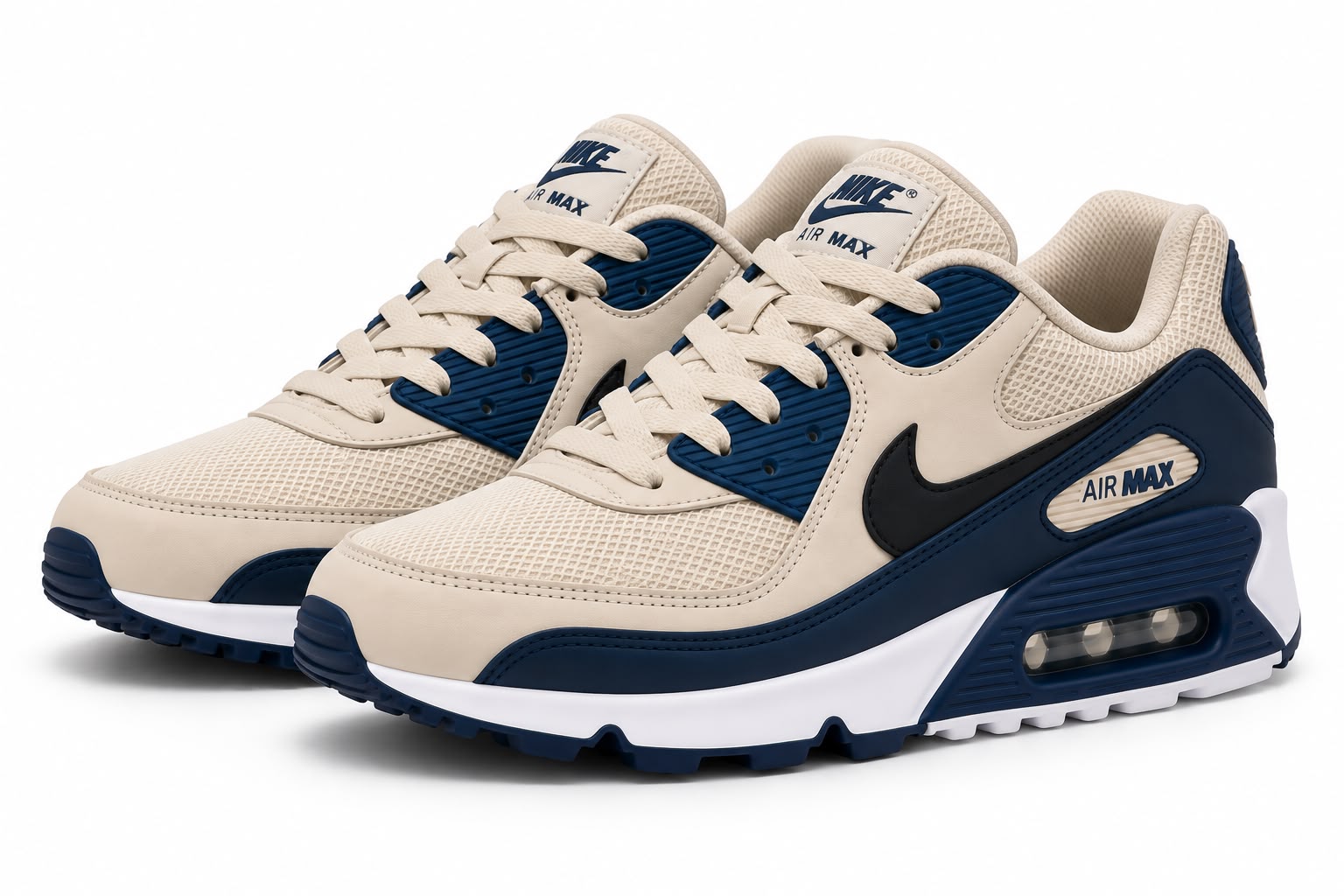 Nike Air Max 90 Bege Marinho