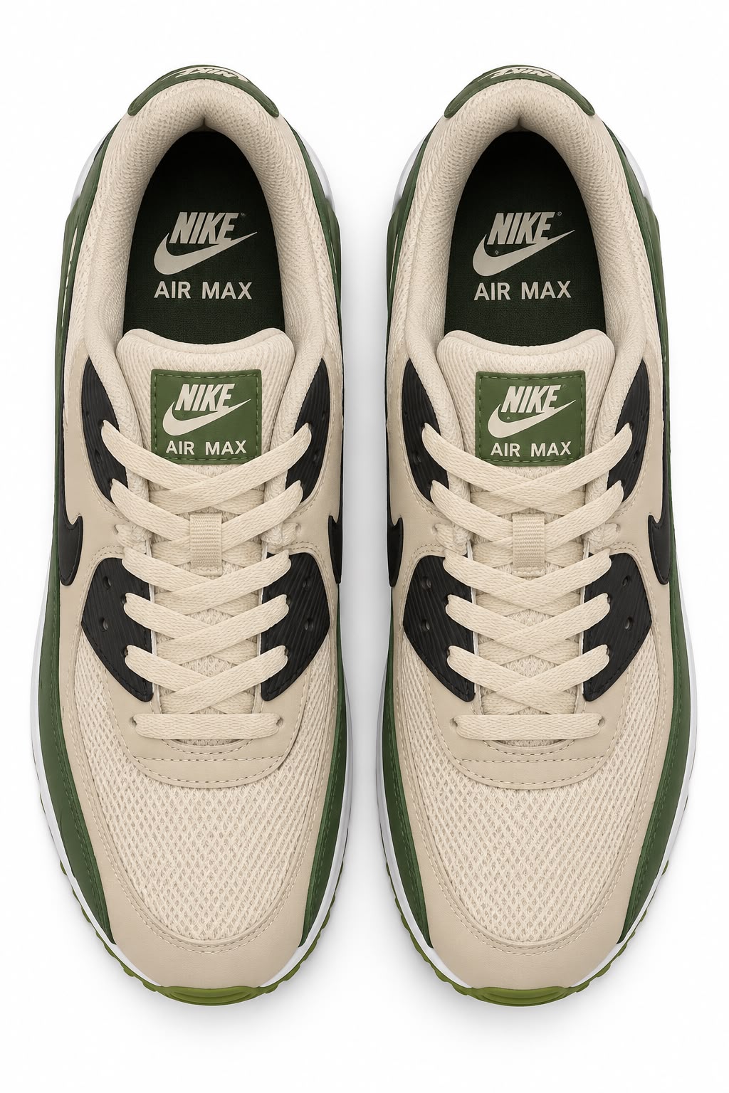 Nike Air Max 90 Bege Verde Musgo