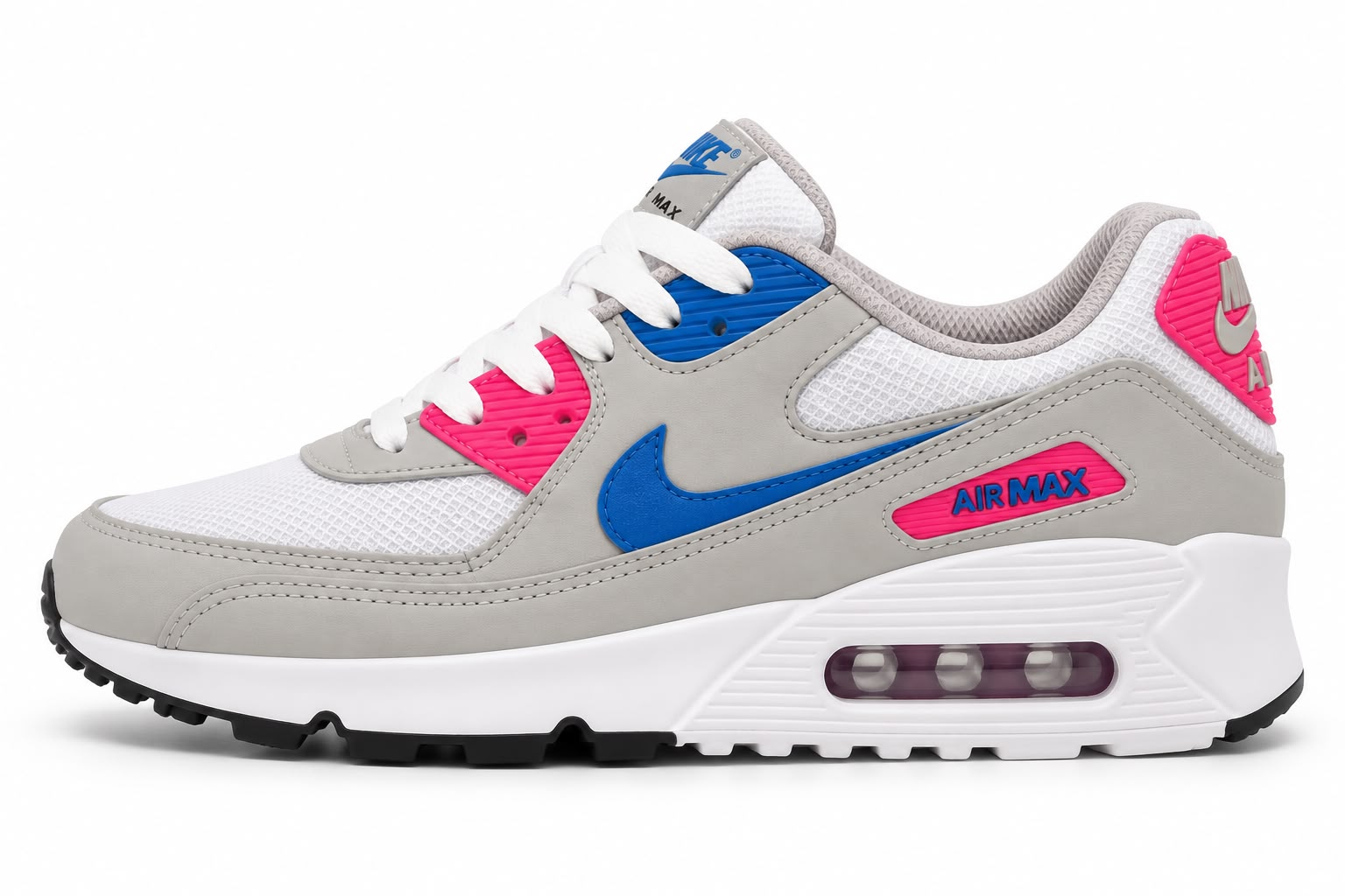 Nike Air Max 90 Cinza Pink Azul