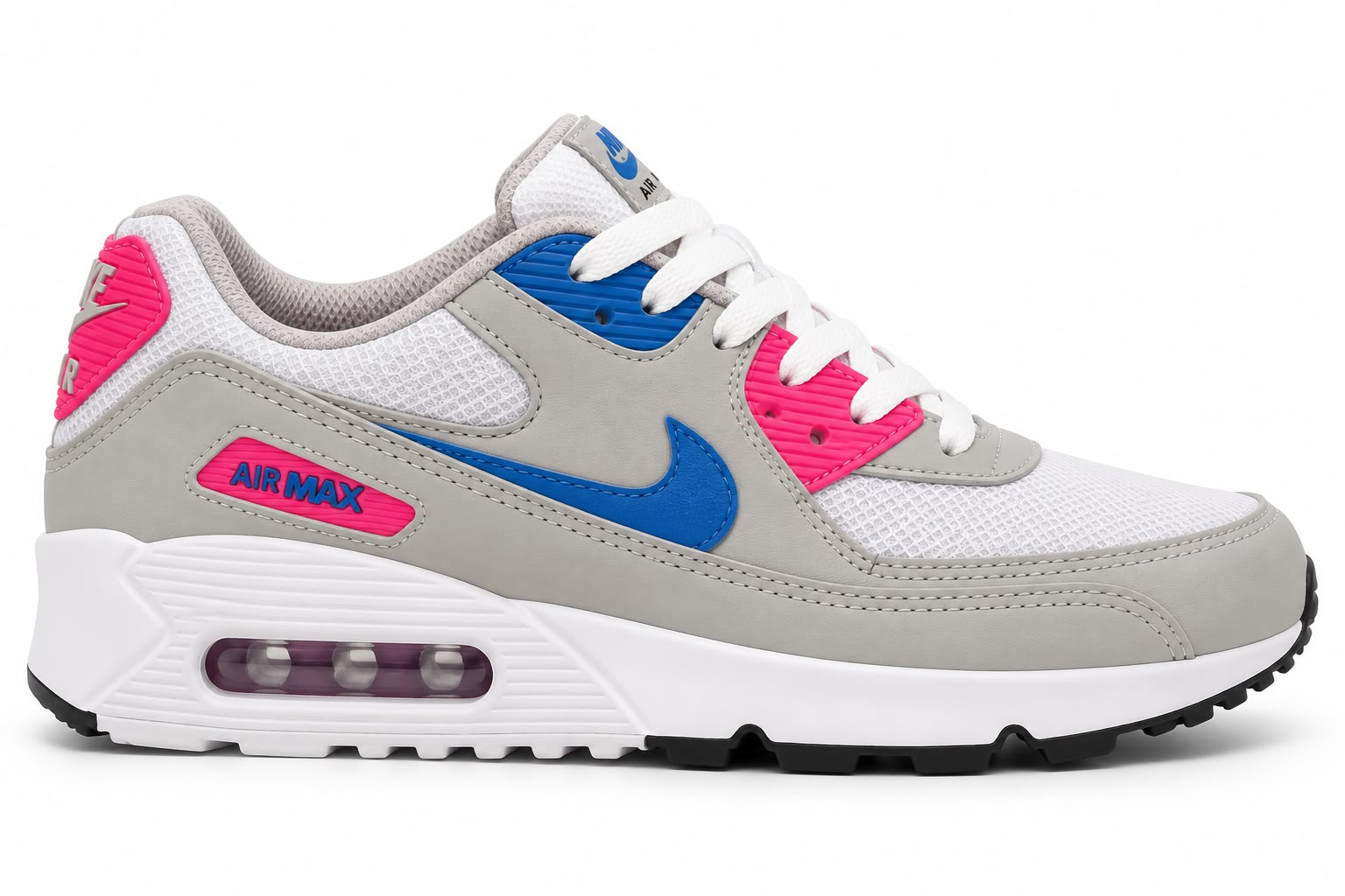 Nike Air Max 90 Cinza Pink Azul