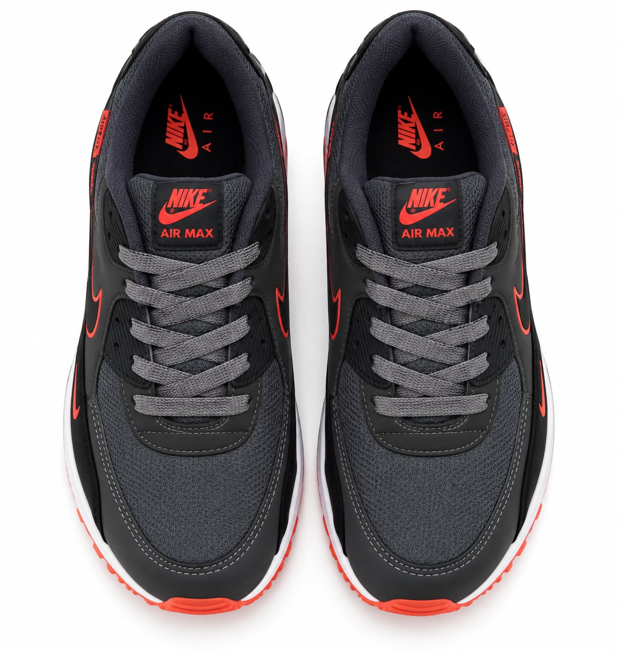 Nike Air Max 90 Grafite Laranja Plus