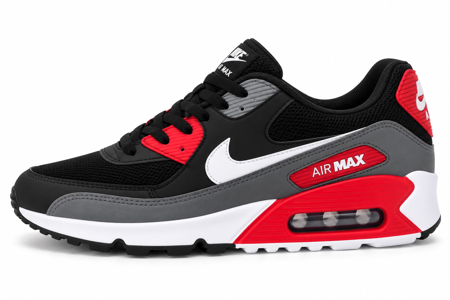 Nike Air Max 90 Grafite Vermelho