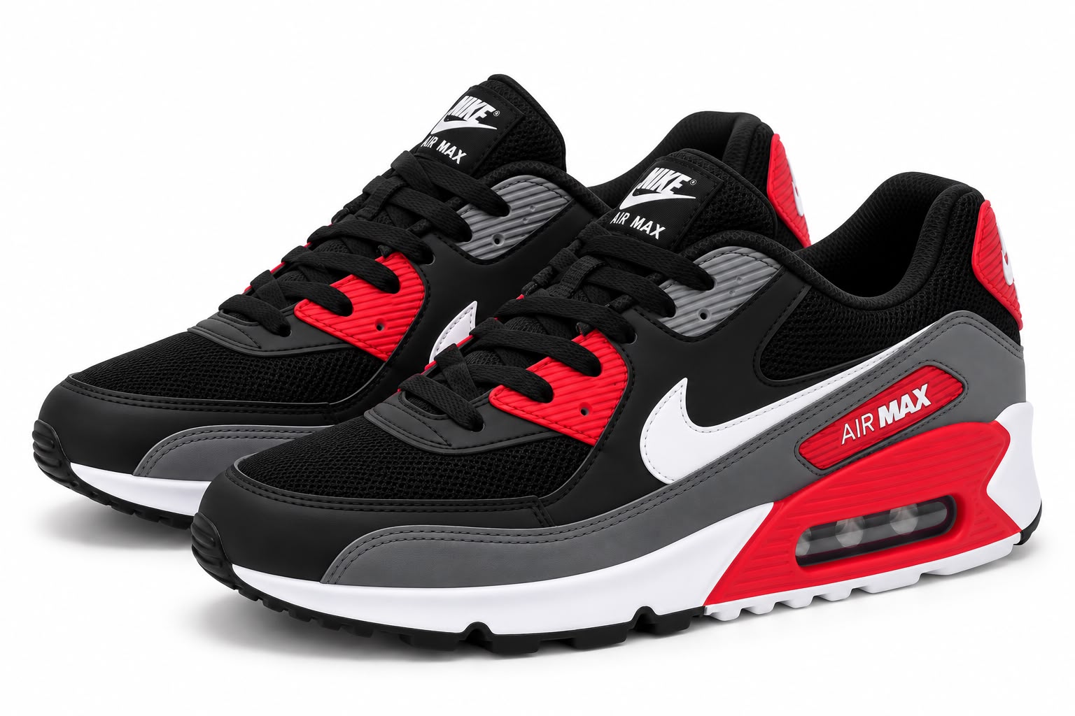 Nike Air Max 90 Grafite Vermelho