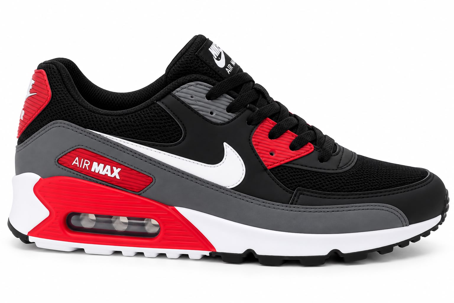 Nike Air Max 90 Grafite Vermelho