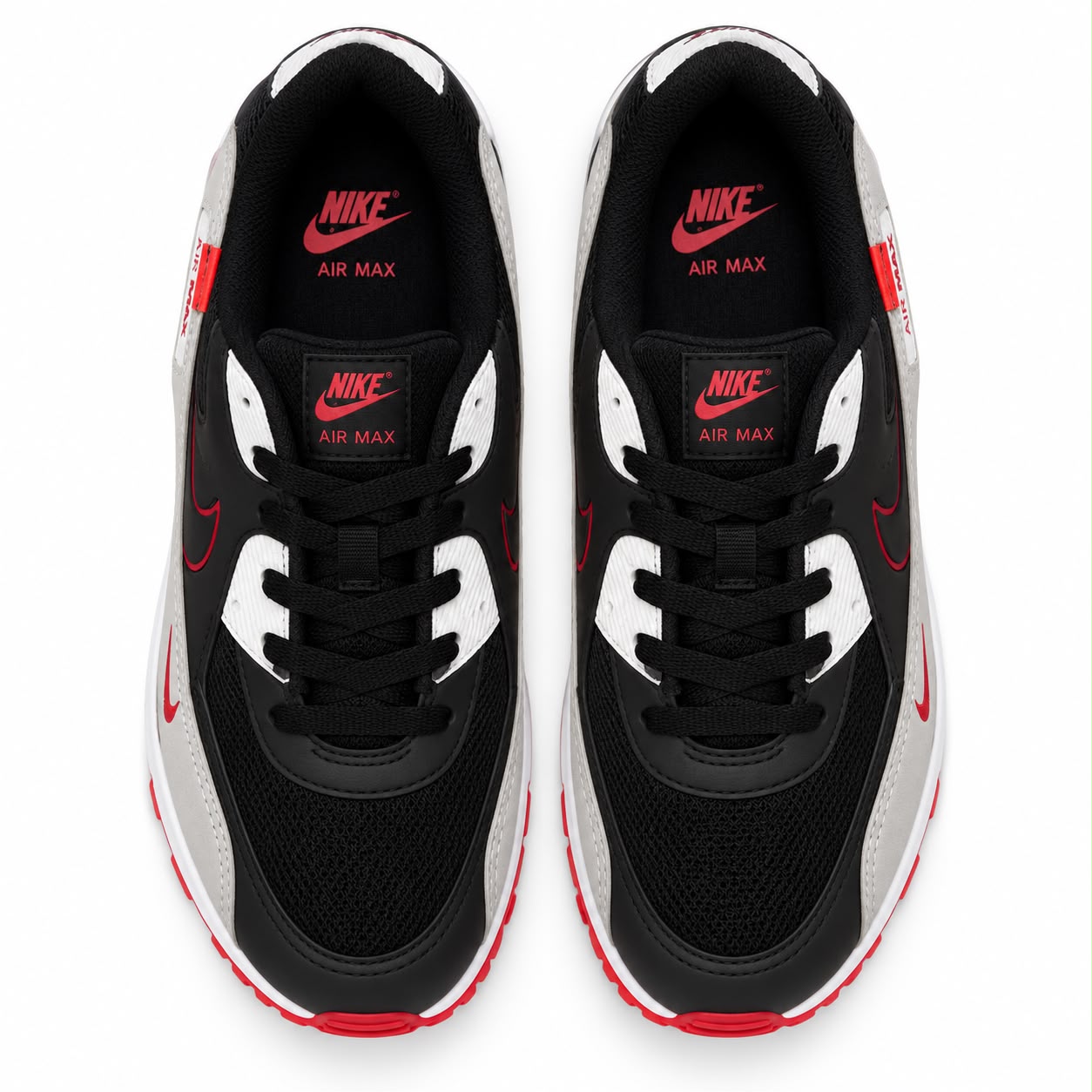 Nike Air Max 90 Preto Cinza Laranja Plus