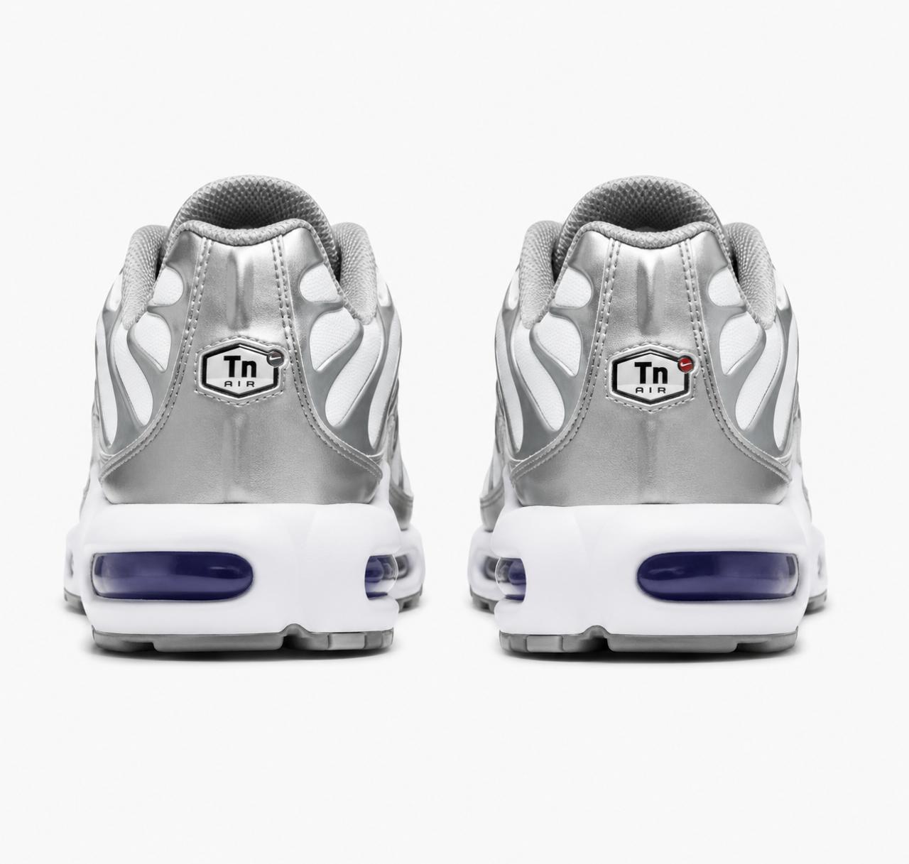 Nike TN Refletivo Branco Prata Chrome