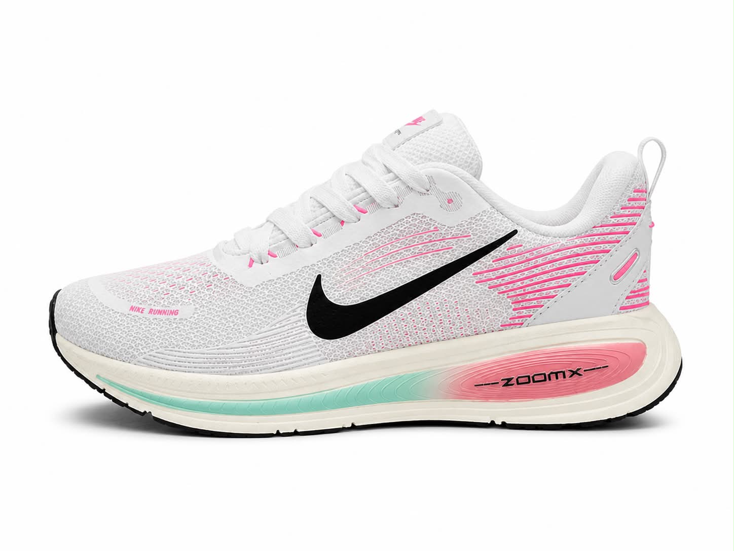 Nike Zoomx Branco Azul e Rosa