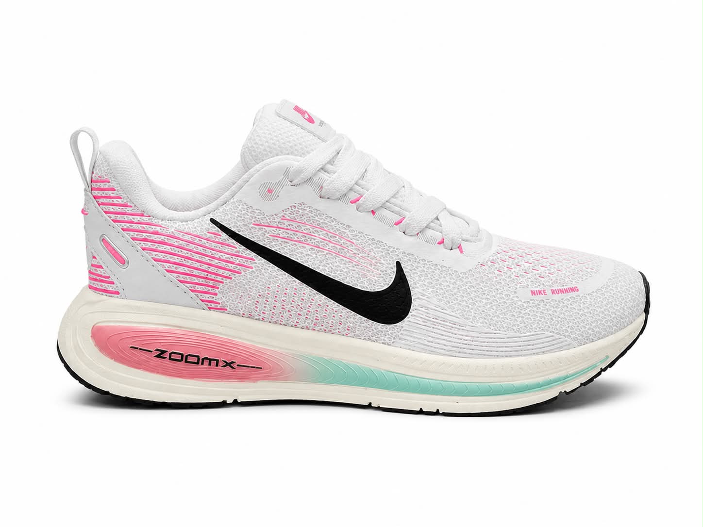 Nike Zoomx Branco Azul e Rosa